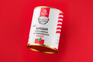 Каша гречневая с говядиной Гост 340 гр 1/45