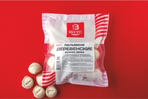 Пельмени "Деревенские" 900 гр кат. В  ЦЕХ  Ручная лепка